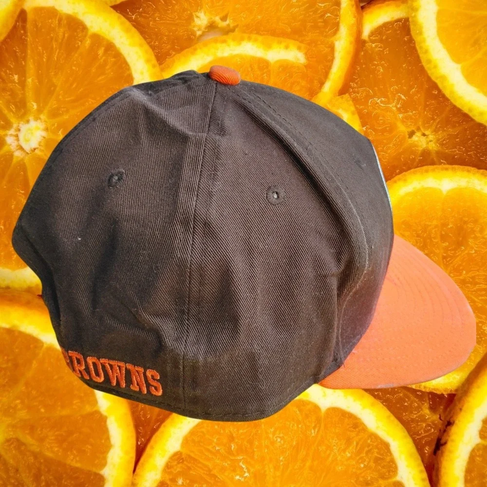 New Era 9FIFTY Cleveland Browns NFL Snapback Hat Brown Orange Flat Brim Cap Mens